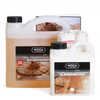 3 Liter Holzbodenseife natur mit Ölrefresher (1 Liter) und Bodentuch 3 Liter Holzbodenseife natur mit Ölrefresher (1 Liter) und Bodentuch