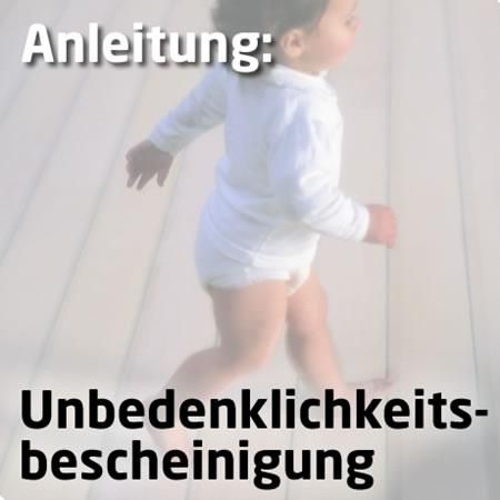 Unbedenklichkeitsbescheinigung