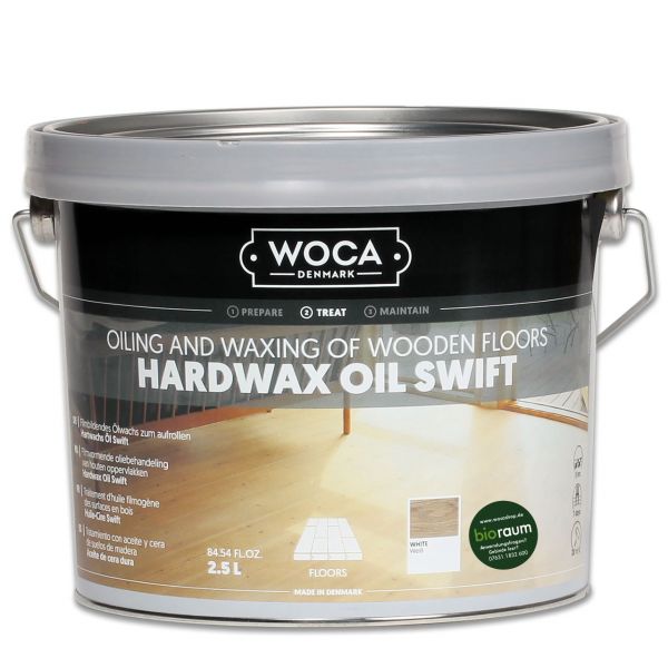 Hartwachsöl Swift seidenmatt weiß 2,5 Liter