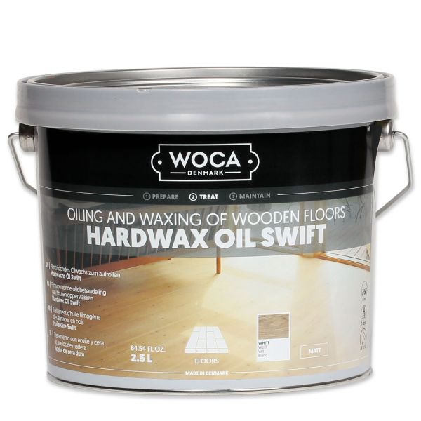 Hartwachsöl Swift matt weiß 2,5 Liter
