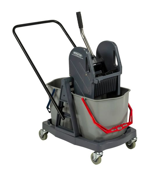 Doppelfahreimer mit zwei Eimern und Presse