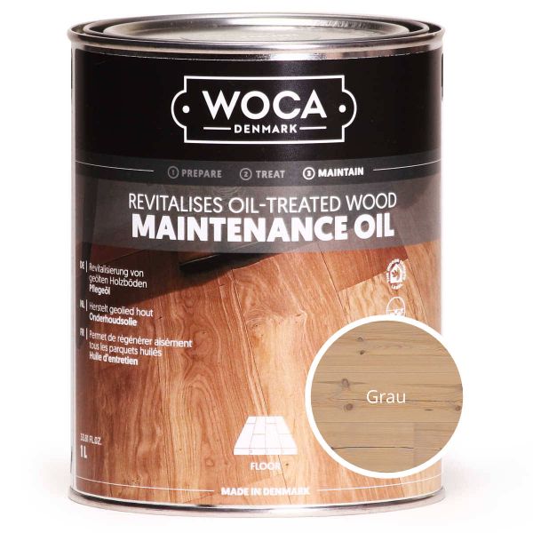 Pflegeöl grau 1 Liter / WOCA maintenance oil